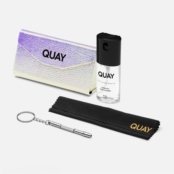 Quay Australia Accessories - Quay Australia Purple and Black Sunglasses Accessories Set!